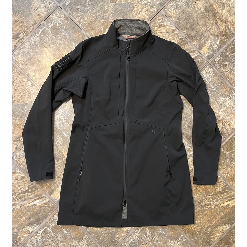 5.11 Tactical Atlas Jacket Womens Medium Black Softshell Logo Utility